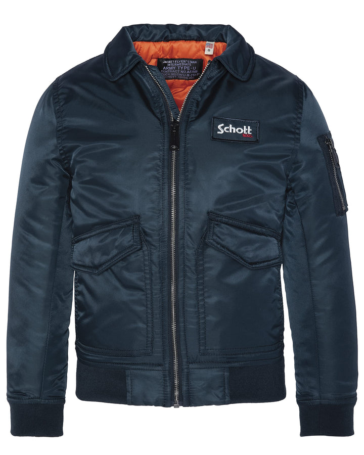 Schott NYC Jungen Jacke 12 Jahre Navy, 12 Jahre Navy