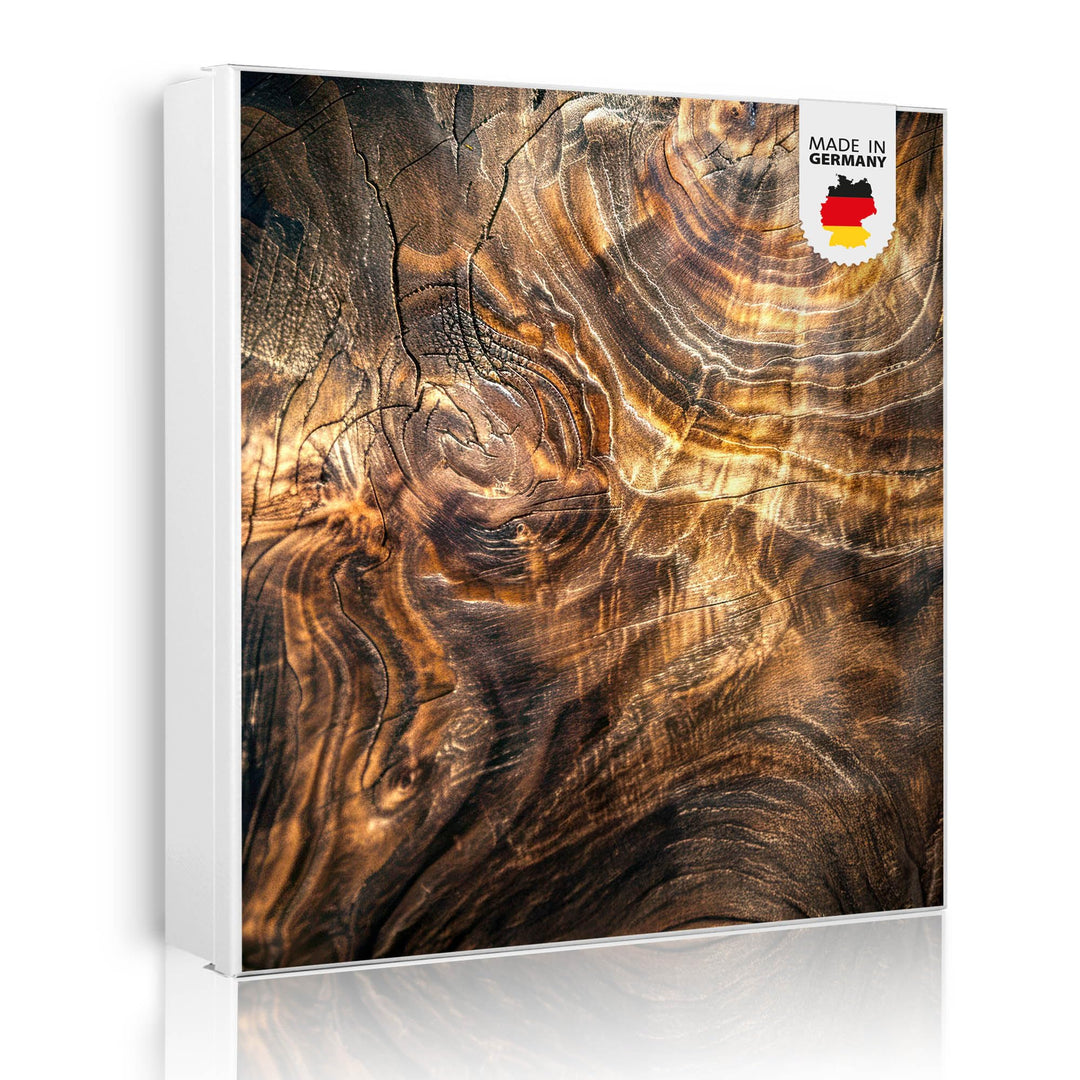 banjado Grosser Schlüsselkasten Glas - Schlüsselbox 30x30cm mit 50 Haken - Schlüsselkasten modern fü