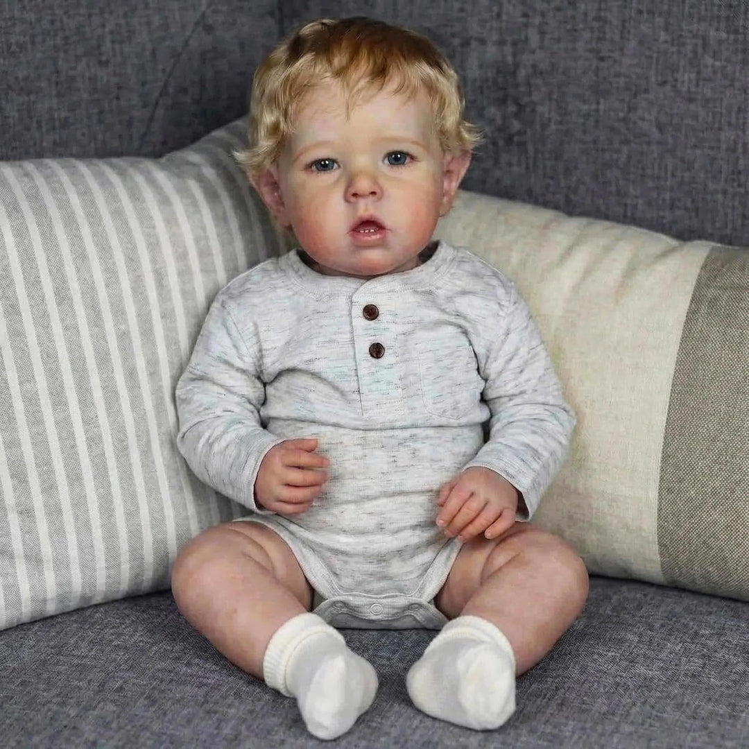 Zero pam Reborn Baby Vollsilikon Lebensecht 50CM Reborn Puppen Lebensecht 3D Haut Silikon Baby Junge