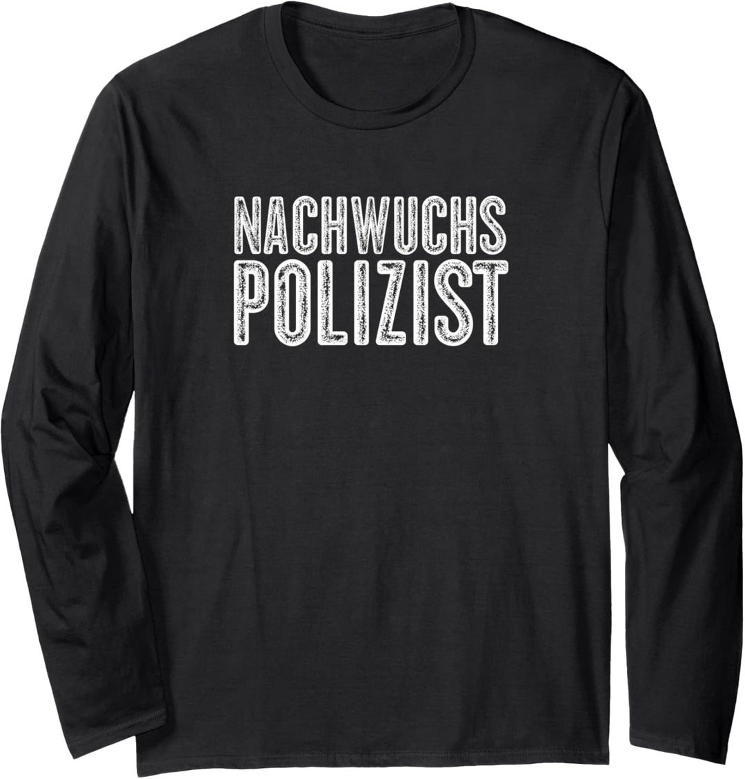 Polizei Für Kinder Junge - Wachtmeister Nachwuchs Polizist Langarmshirt