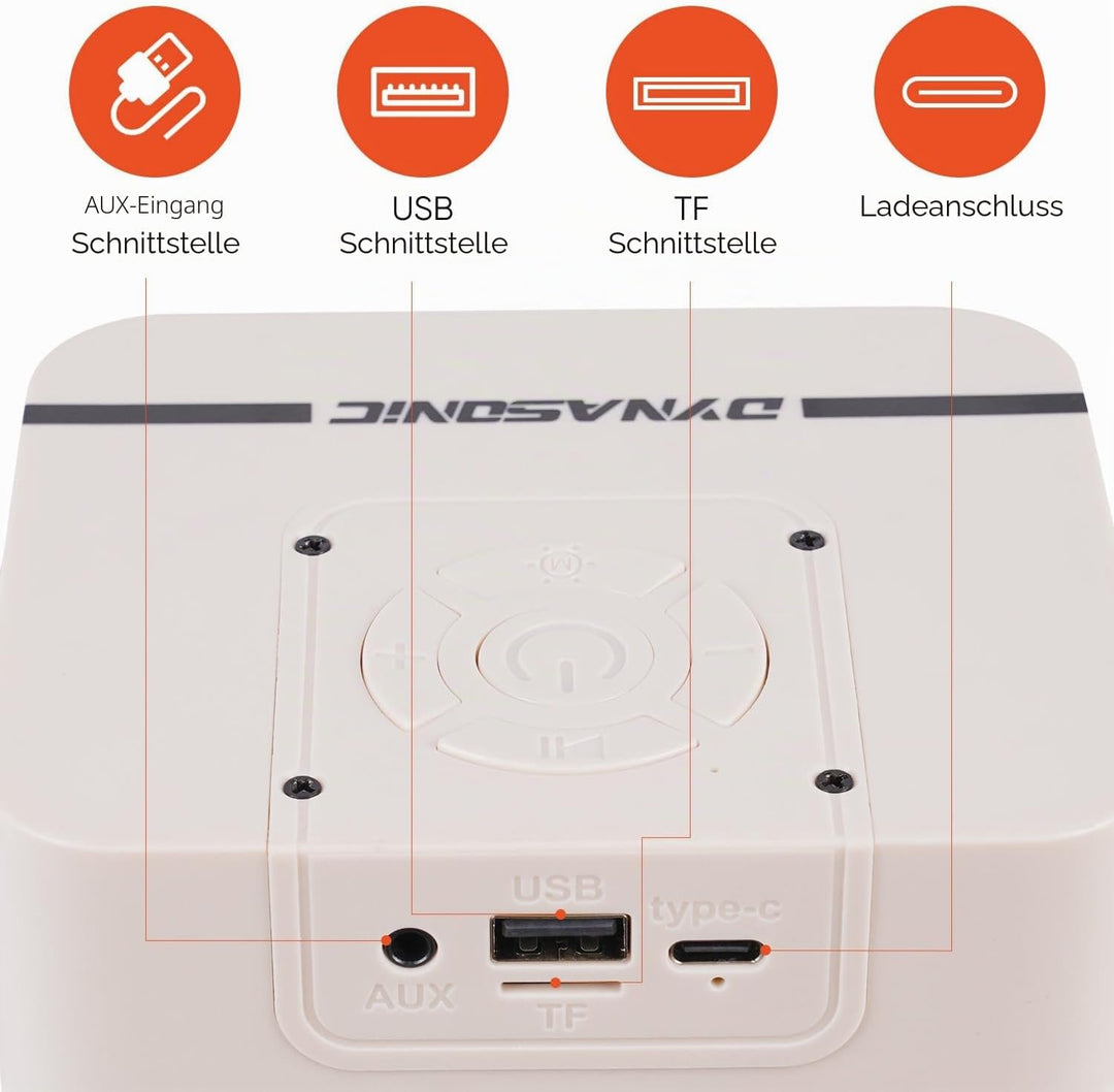 DYNASONIC B52 Karaoke mit Zwei Mikrofonen, Bluetooth-Karaoke-Lautsprecher für Kinder, elektronisches