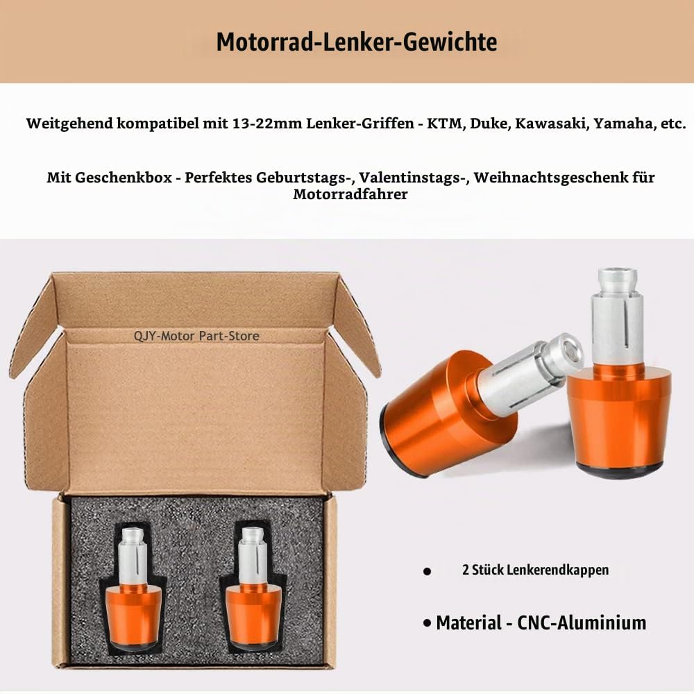 Duke Motorrad Lenkerenden 22mm 7/8&