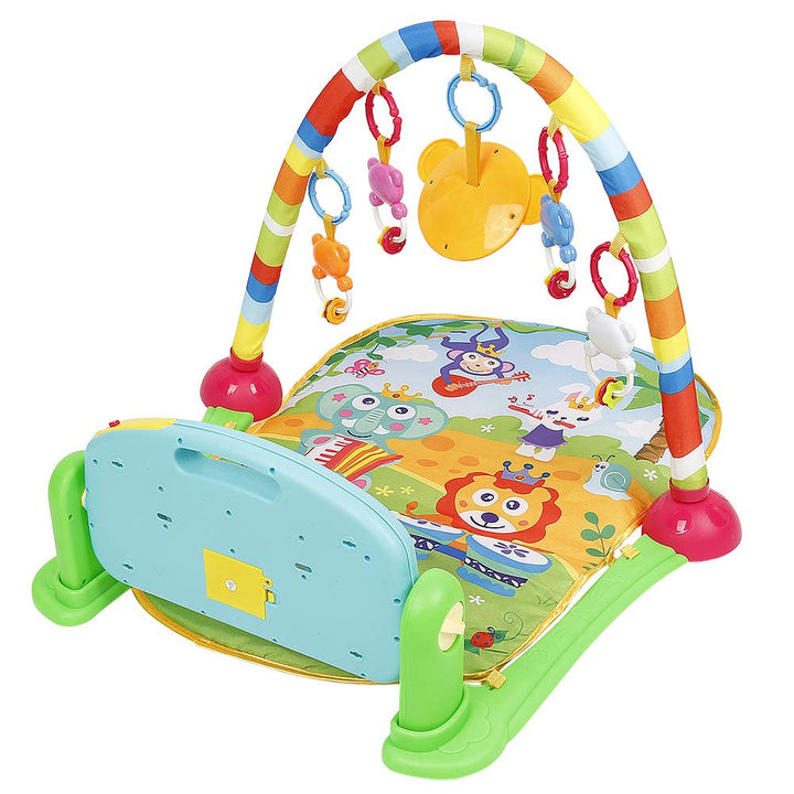 XUANYU Baby-Spielmatte, Spieldecke mit Spielbogen, Spielmatte Baby Faltbar, Lernspielzeug ab 0 Monat