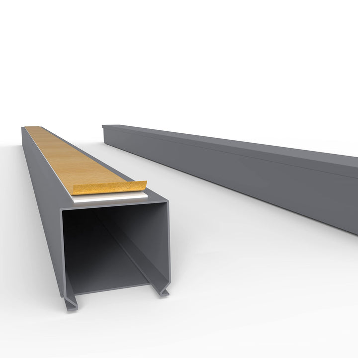 Kabelkanal Selbstklebend Pro mit Schaumklebeband, Kabelschacht 100m 40x40mm - 50x2m, Gray - Grau 100