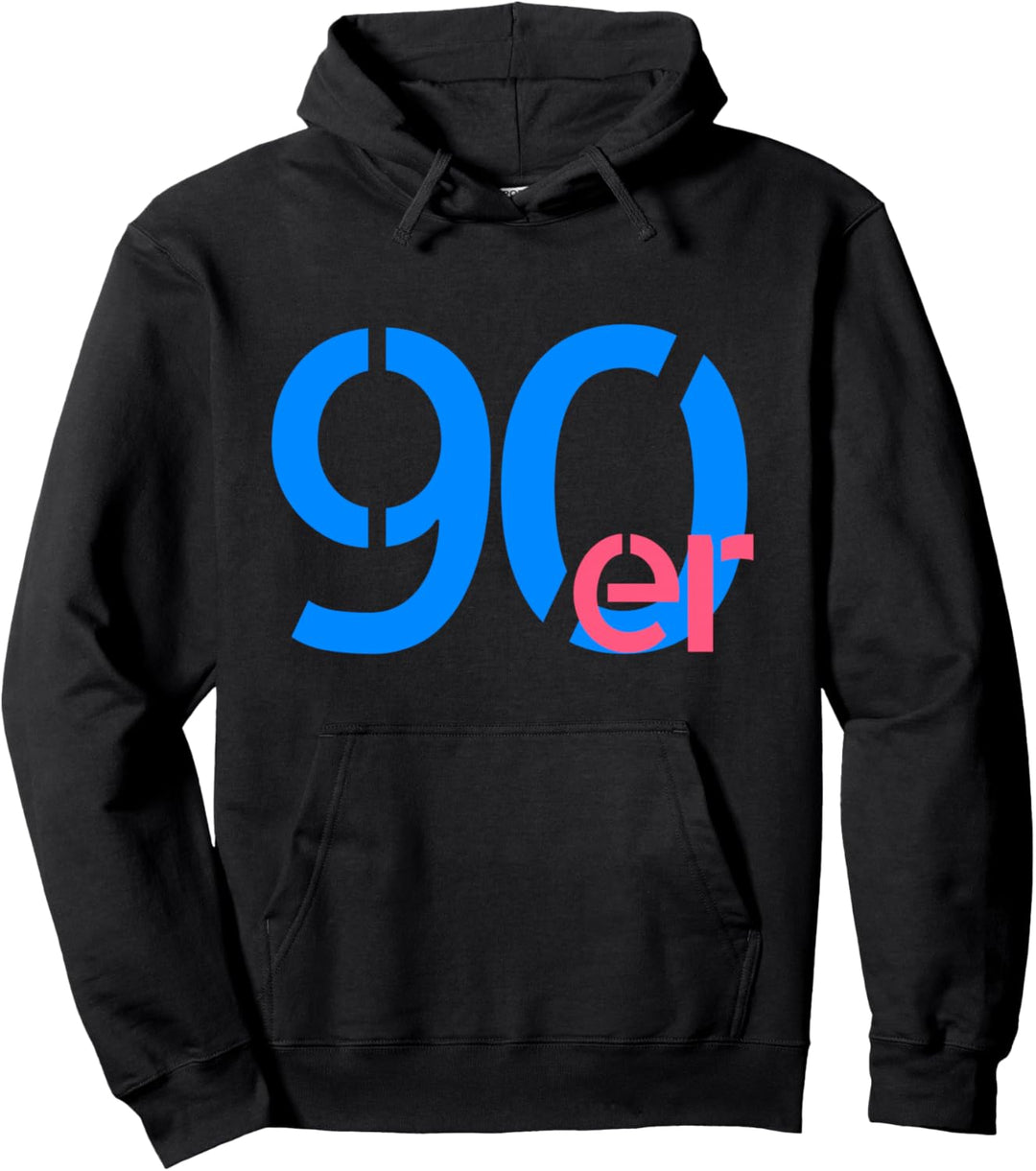 Vintage Retro 90er Jahre Schriftzug | Motto Party Pullover Hoodie