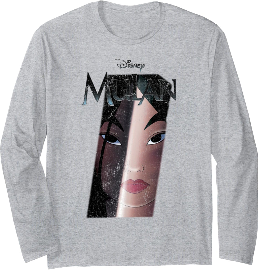 Disney Mulan Distressed Poster Art Langarmshirt
