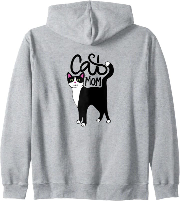 Tuxedo Cat Mom Cute Kapuzenjacke