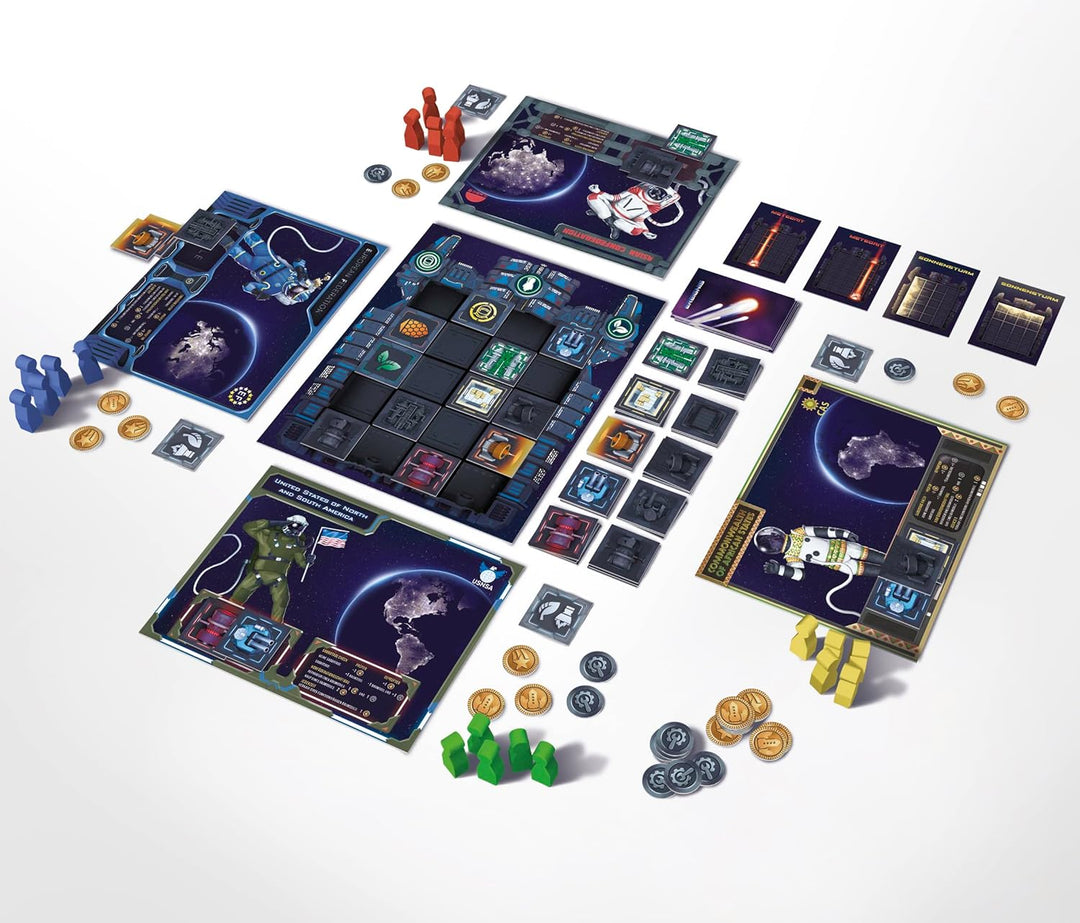 iDventure Escaping Earth Semi-kooperatives Strategiespiel mit Bluff Elementen | 2-4 Spieler | Ab 10+