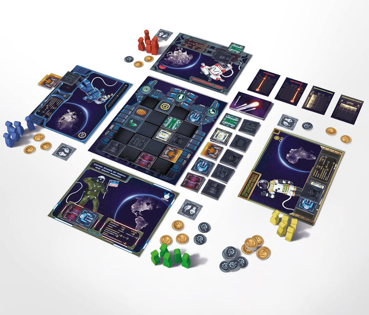 iDventure Escaping Earth Semi-kooperatives Strategiespiel mit Bluff Elementen | 2-4 Spieler | Ab 10+