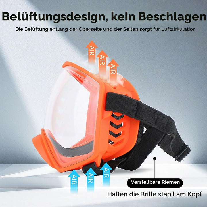 NAMSAN Hundebrille mit Weit Sichtfeld, UV-Schutz Sonnenbrille für Gross Hunde, Augen Schützen Hunde