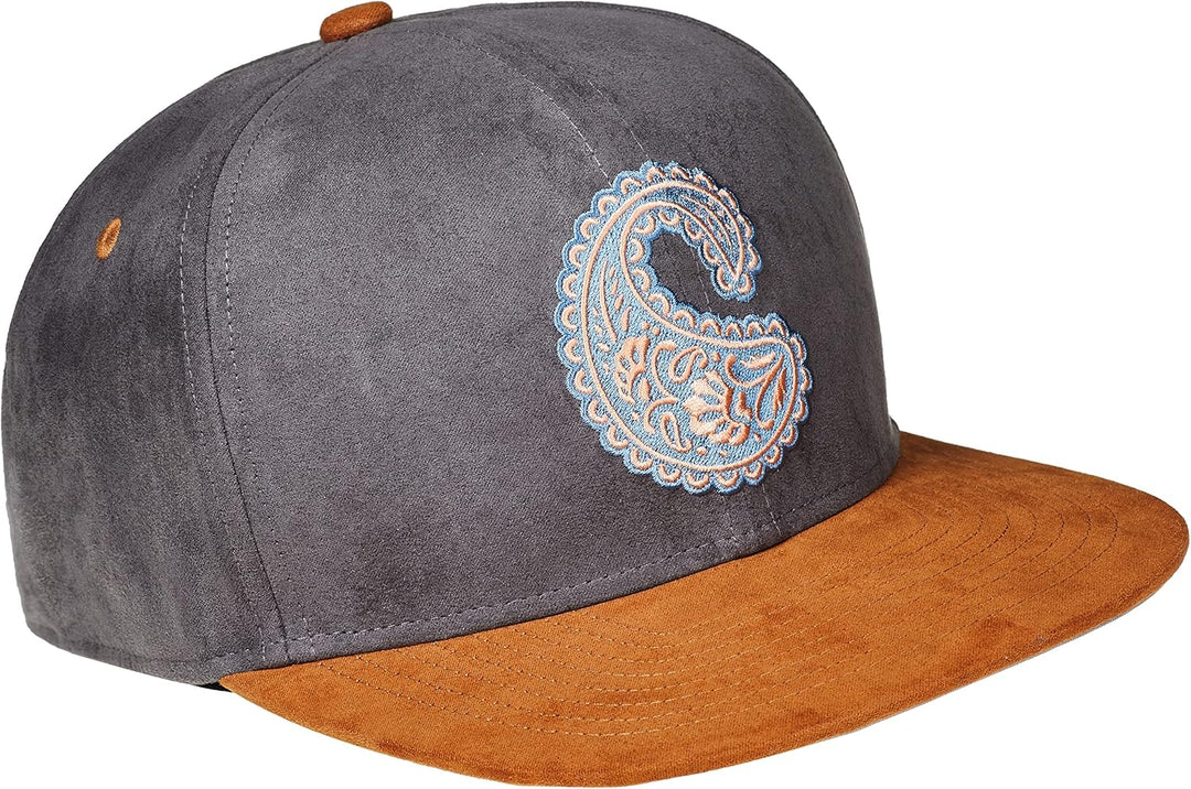 Cadency® Snapback Cap Paisley, Grau, Unisex, Grössenverstellbar