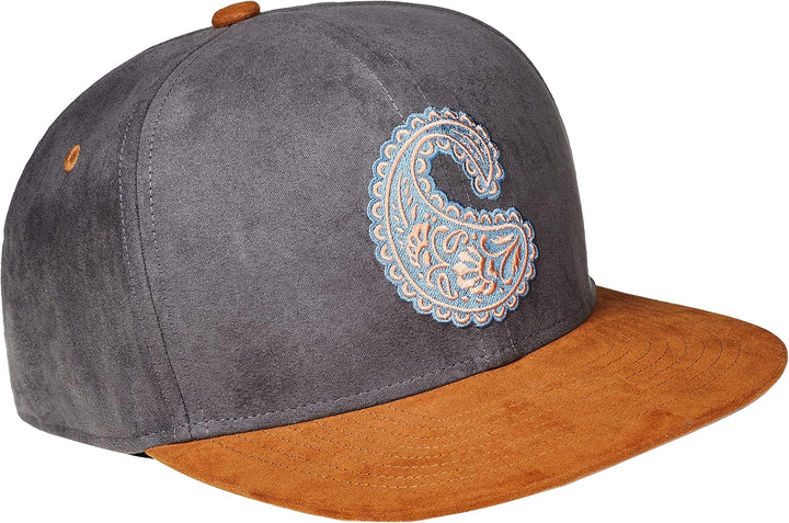 Cadency® Snapback Cap Paisley, Grau, Unisex, Grössenverstellbar