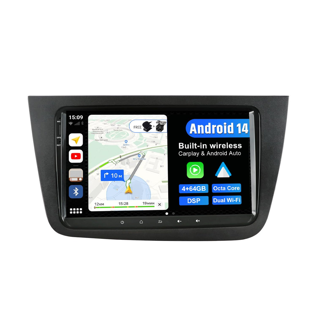 JOYX Android 12 IPS Autoradio Passt für Seat Altea (2004-2015) / Toledo (2004-2009) - 4G+64G - Einge