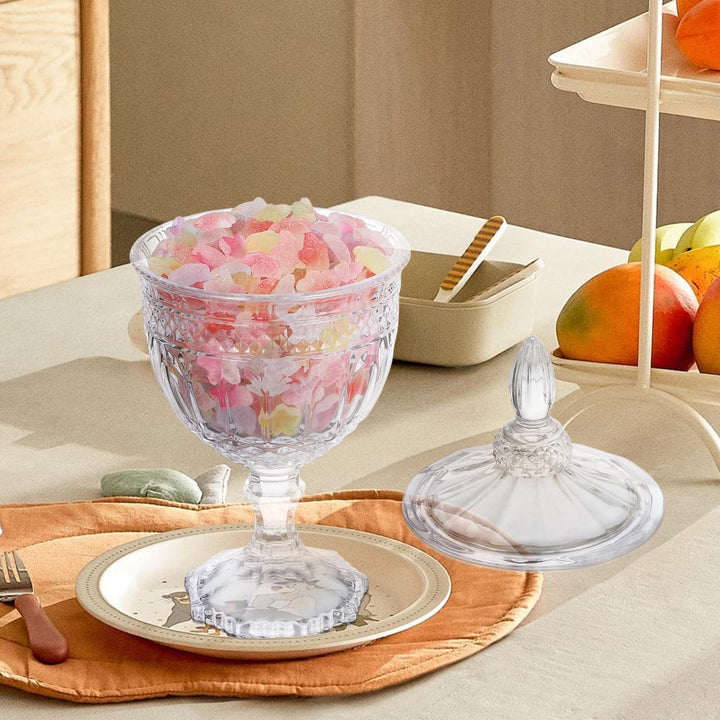 Yardwe Apotheker-Gläser aus klarem Glas, dekoratives Süssigkeiten-Buffetglas, Hochzeits-Süssigkeiten