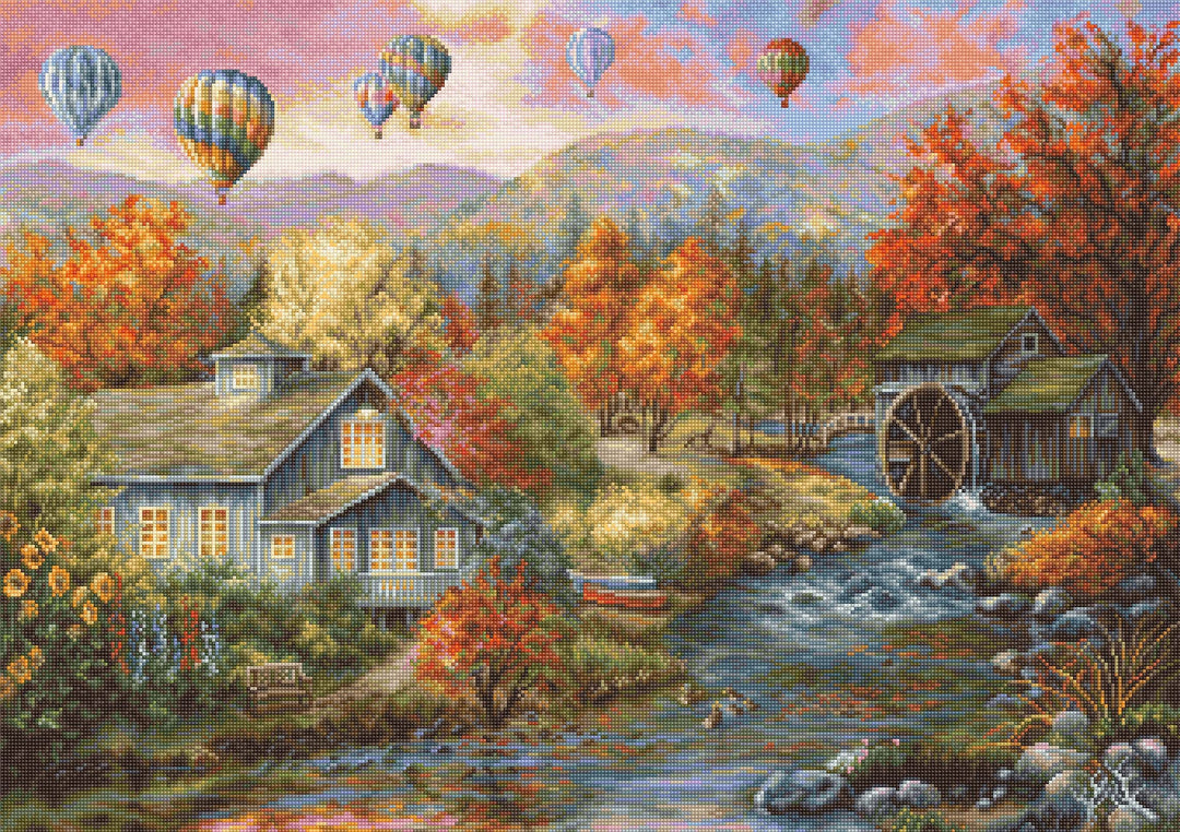 Needlepoint Kit Luca-S - Autumn Creek Mill, Gold Collection, Stickset, Handarbeiten-Set