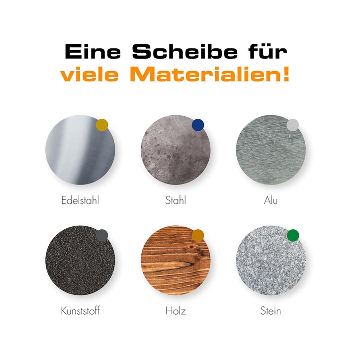 RHODIUS XT69 Ø 125 x 1 mm, 10 Stück Universal Trennscheiben, Made in Germany, für Winkelschleifer, M