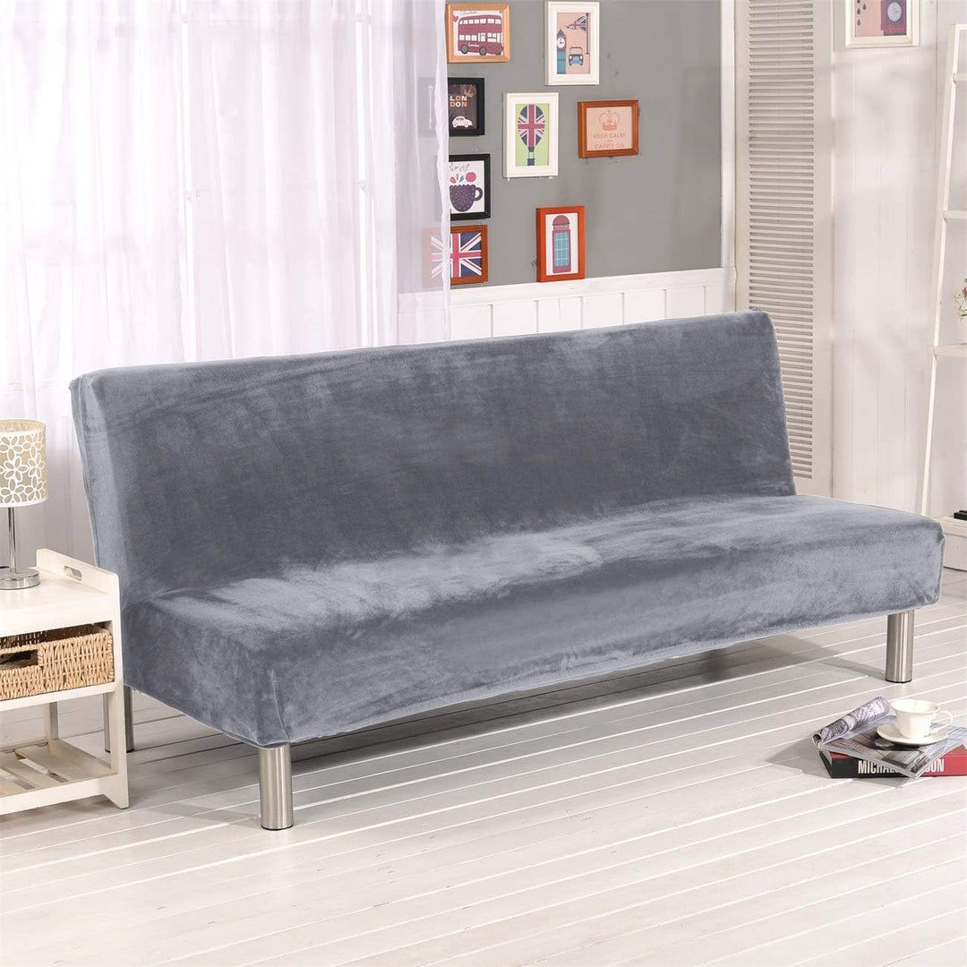 Sofa-Schonbezug aus Samt und Plüsch, 3-Sitzer, für den Winter, dicker Stretchstoff, Sofabettbezug, e