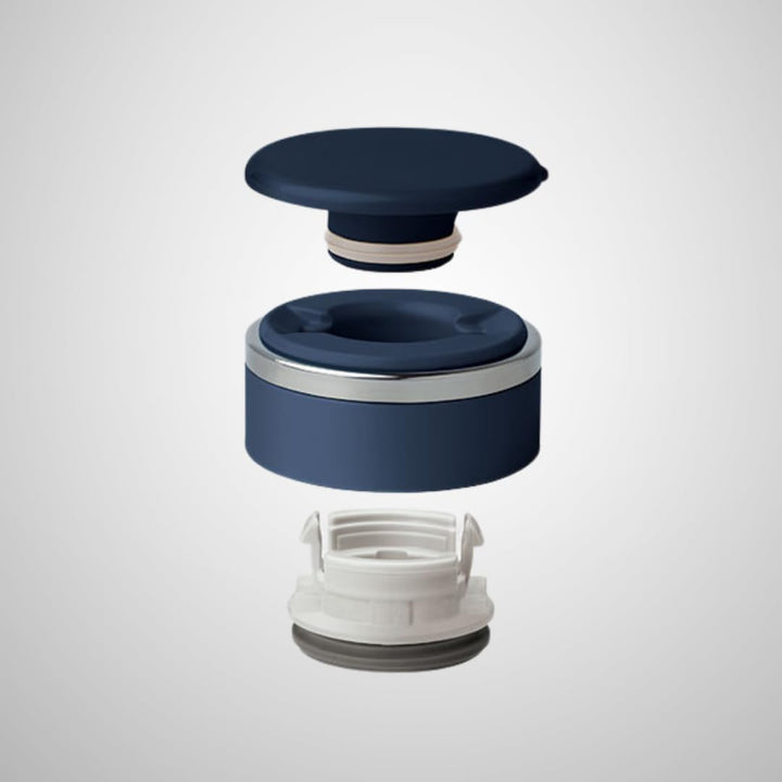 Zojirushi Reisebecher aus Edelstahl mit Teeblattfilter, 453.6 g/0.46 Liter, Dunkelblau Dunkelblau 1