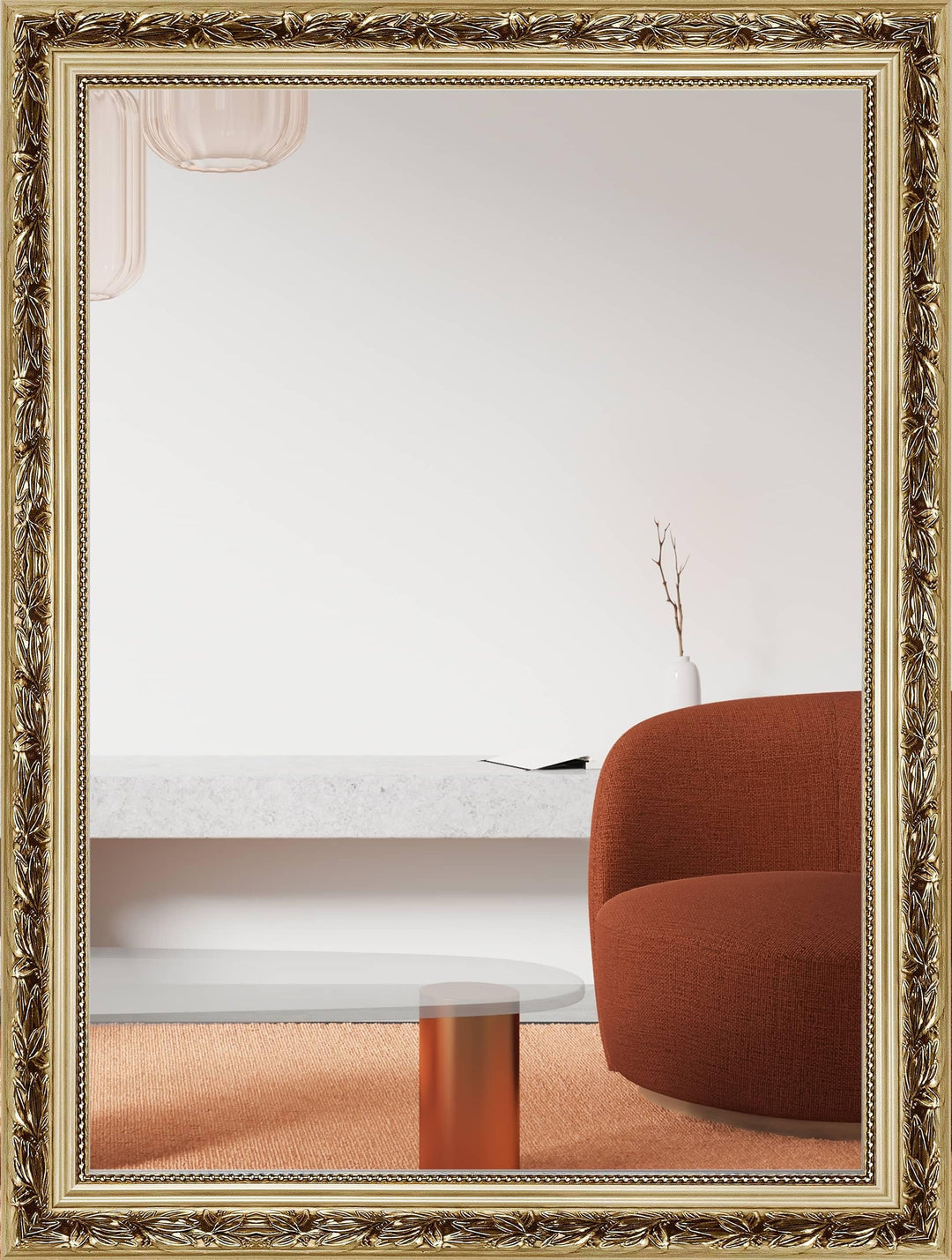 nielsen HOME Wandspiegel Francesca, Gold, Holz, ca. 50x70 cm, Gold