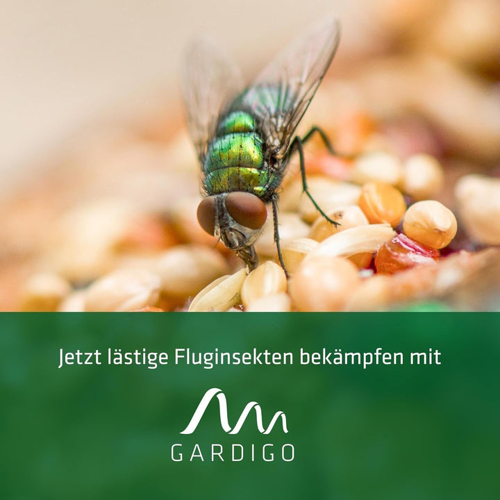 GARDIGO® Gelbfalle mit UV Licht für 70m² I Insektenfalle gegen Mücken, Fliegen I Hygienische Mückenf