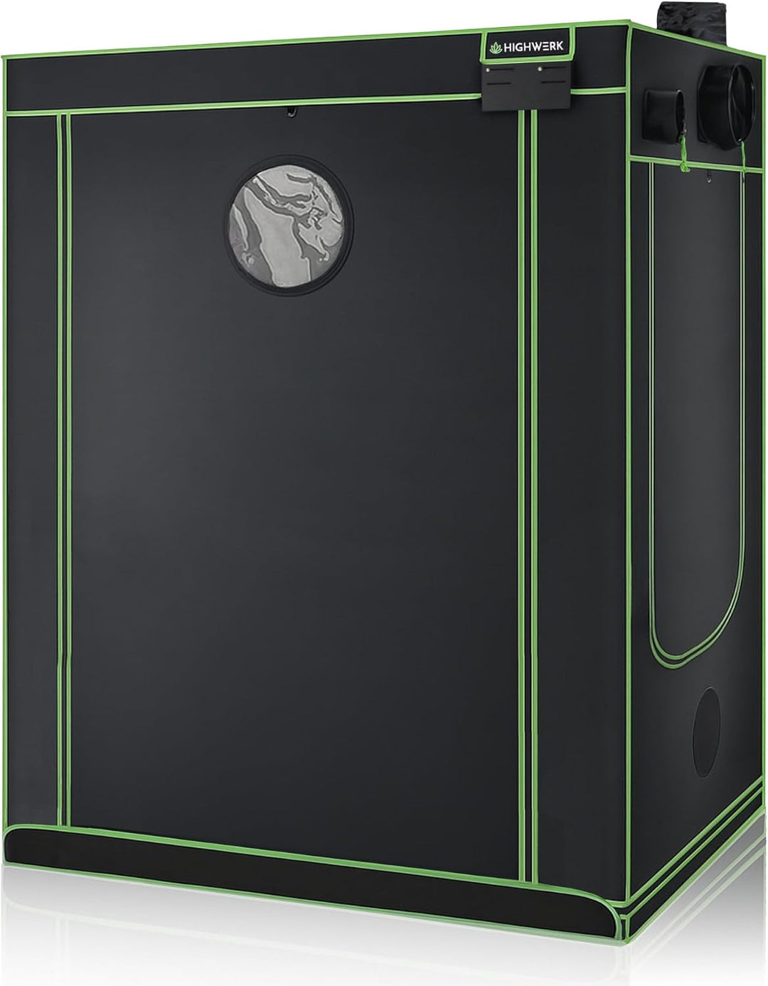 Growzelt 140 x 140 x 200 cm | Indoor Grow Tent für Pflanzenzucht | schwarz grün | Growbox, Homegrow,