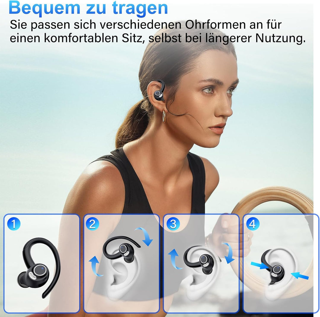 AI Kopfhörer Übersetzer, 3-in-1 Sprachübersetzer Ohrhörer 164 Sprachen mit App, 7 Übersetzungsmodi E