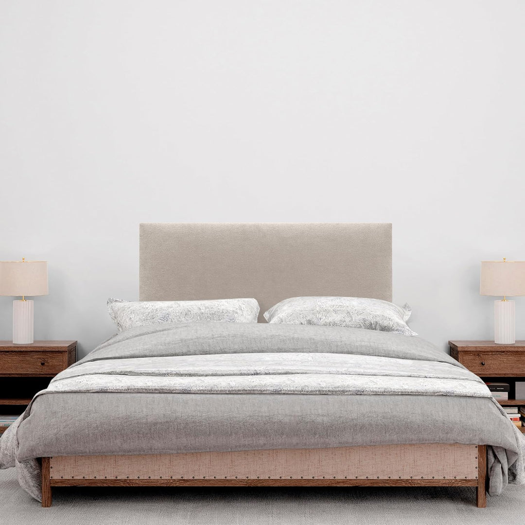 DHOME Kopfteil aus Kunstleder oder Stoff AQUALINE Glattes gepolstertes Kopfteil Luxusbett Kopfteil (