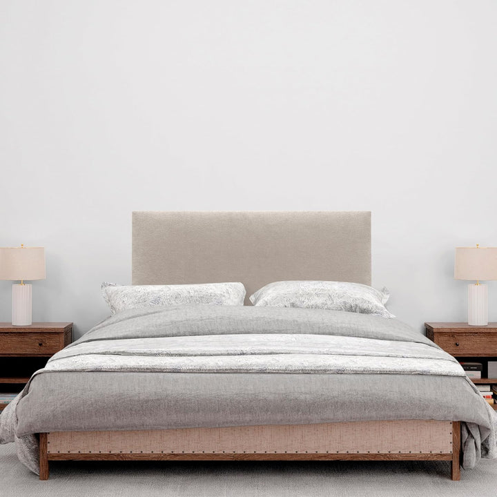DHOME Kopfteil aus Kunstleder oder Stoff AQUALINE Glattes gepolstertes Kopfteil Luxusbett Kopfteil (