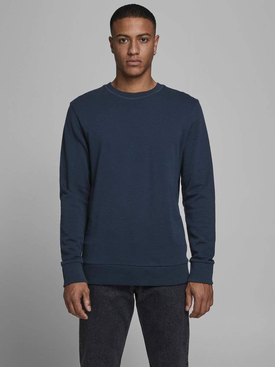 JACK & JONES Mens Basic Crew Neck S Blau(navy Blazernavy Blazer), S Blau(navy Blazernavy Blazer)