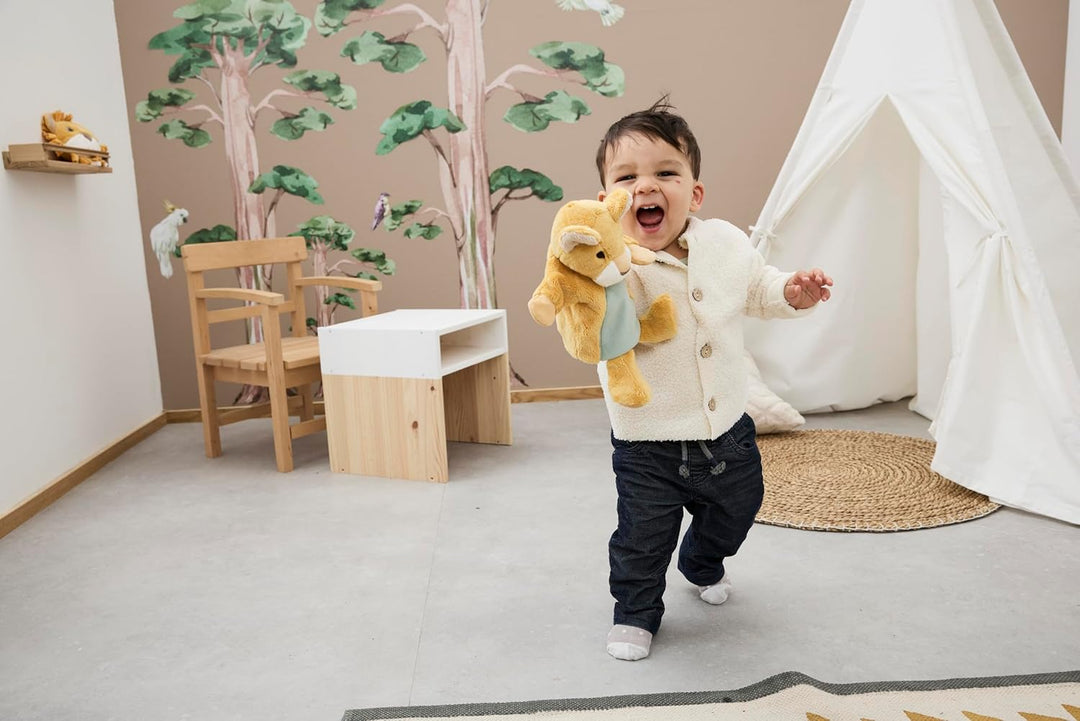 Sterntaler Handpuppe LÖWE Leo - weiches Kinder Spielzeug zum Puppentheater, Erzählen, Kuscheln & Spr