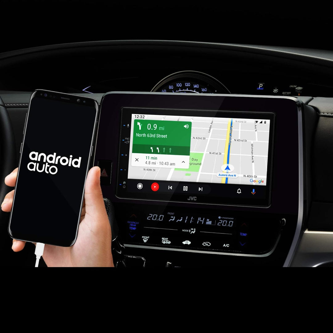 JVC KW-M565DBT - ohne Laufwerk, Apple CarPlay, Android Auto, 17,3 cm kapazitiver Touchscreen, DAB+/U