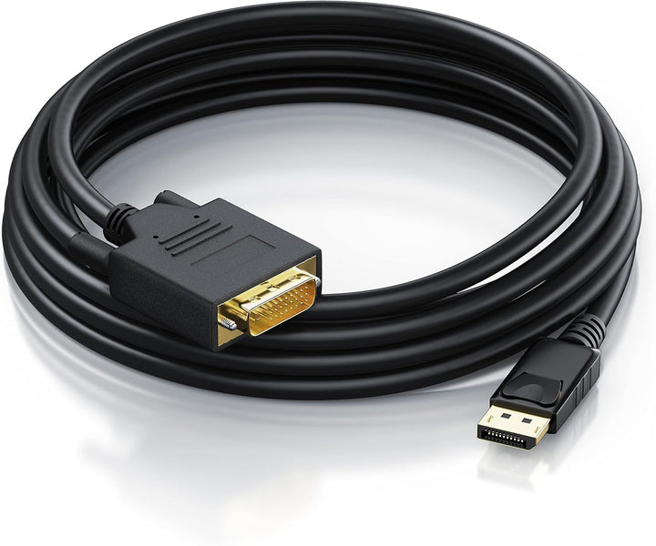 CSL - 1m Meter HQ Premium DisplayPort DP auf DVI Kabel - Zertifiziert HDCP und EDID - Full HD Ausflö
