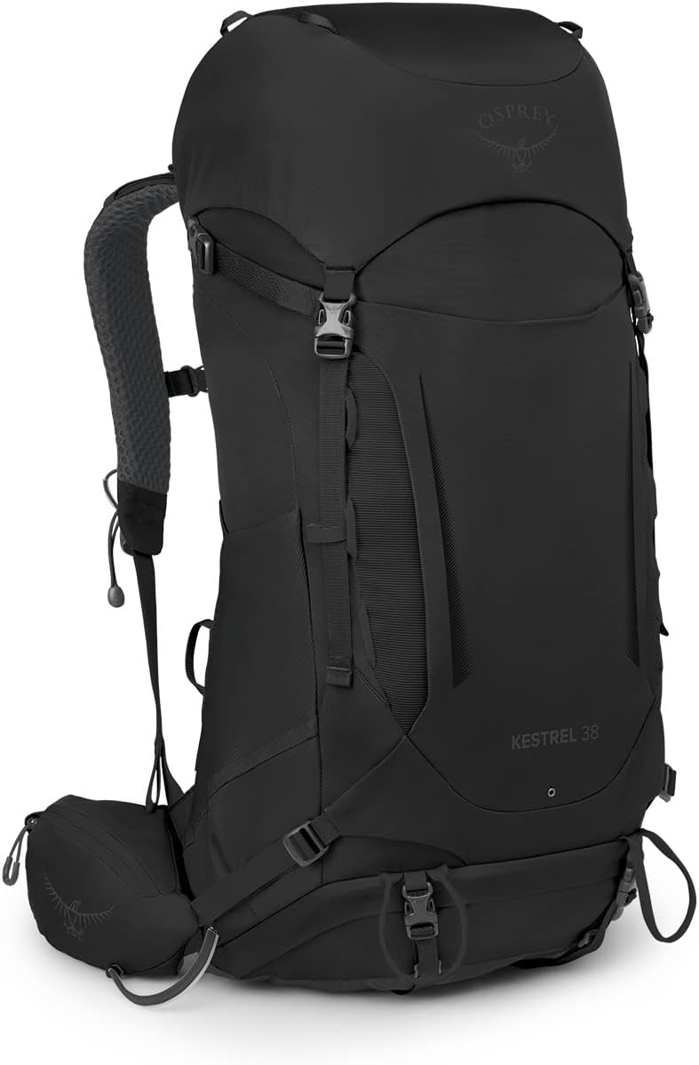 Osprey Europe Herren Kestrel 38 Backpack Schwarz S-M, Schwarz S-M