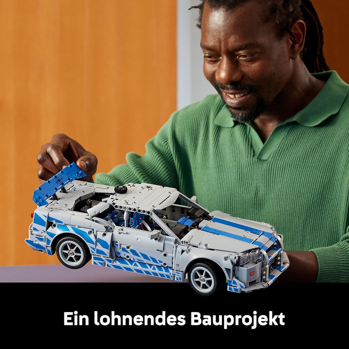 LEGO Technic 2 Fast 2 Furious Nissan Skyline GT-R R34 Automodell-Bauset für Erwachsene - mit Driftfu