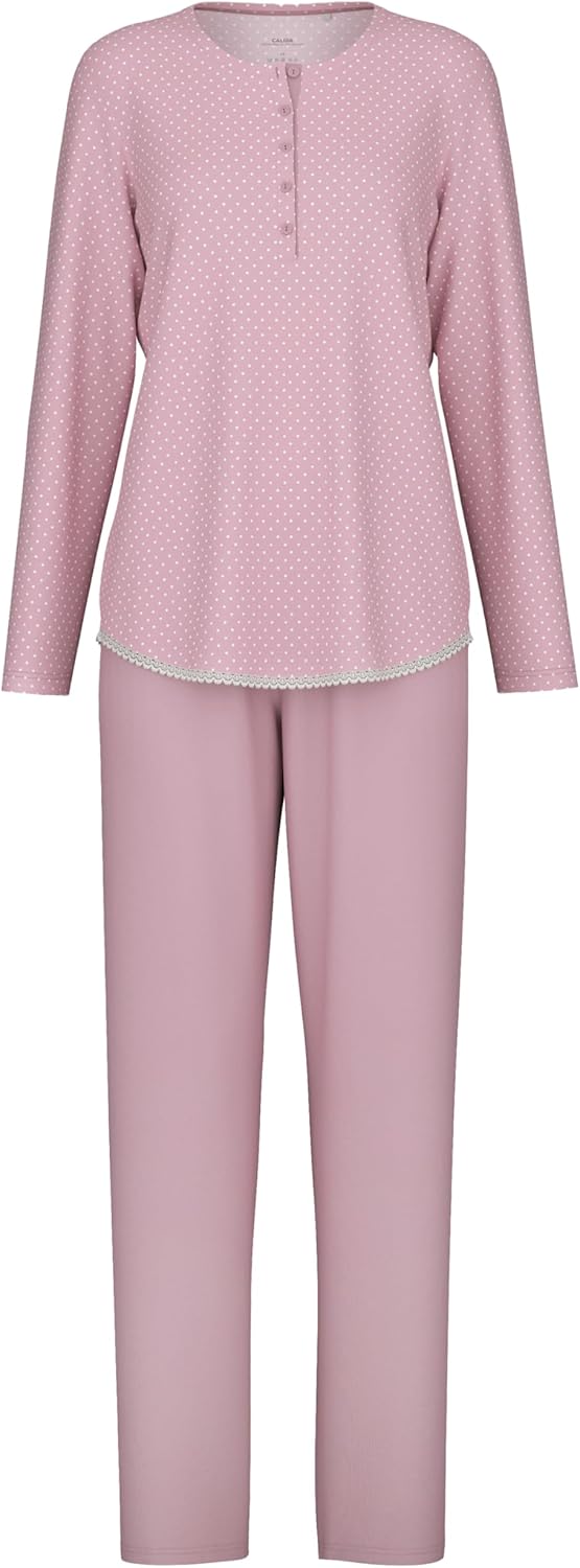 CALIDA Midnight Dreams Pyjama Damen 44-46 Mauve Shadow, 44-46 Mauve Shadow