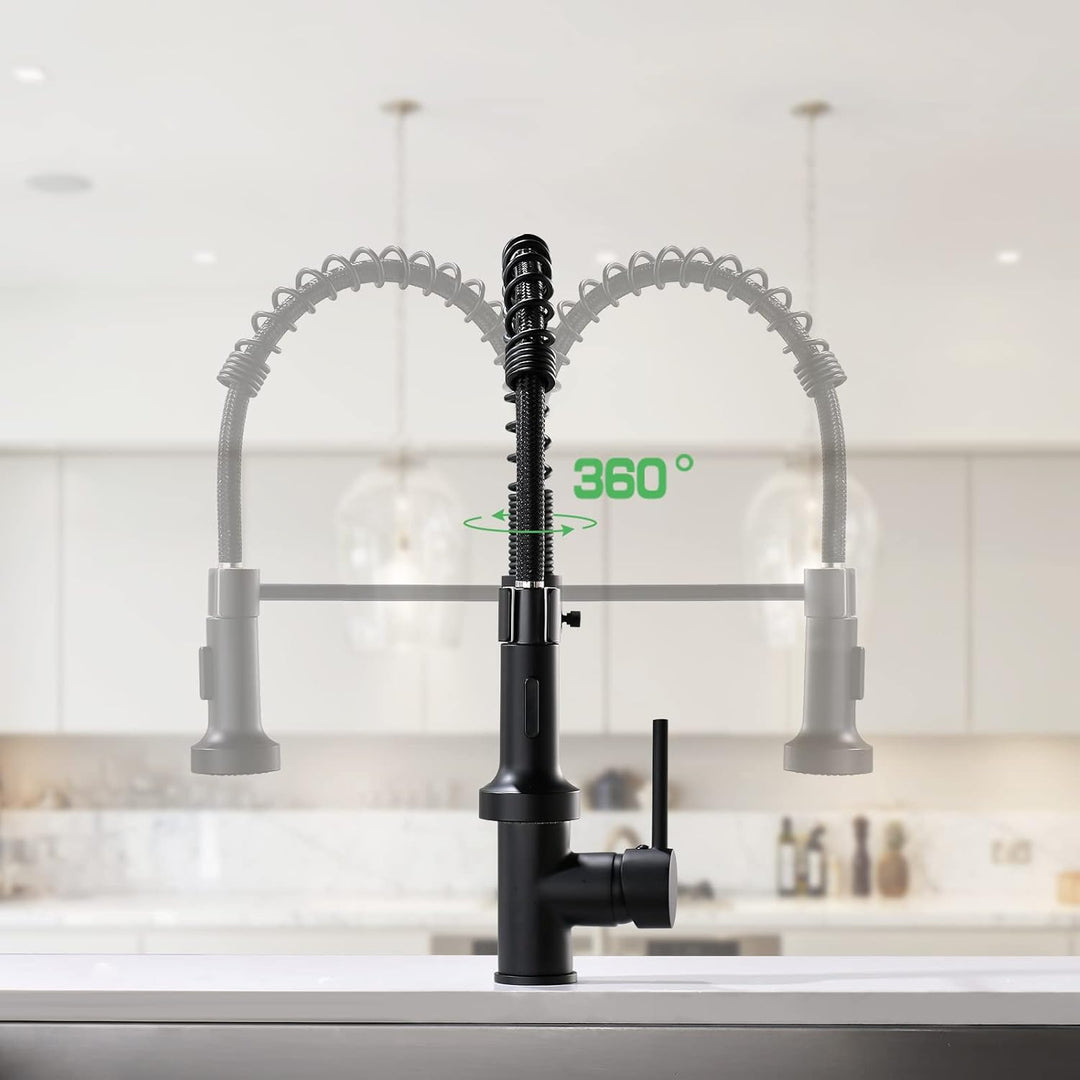 AIMADI Wasserhahn Küche, Küchenarmatur Ausziehbar mit 2 Strahlarten: Gesprüht & Strahl, Einhebelmisc