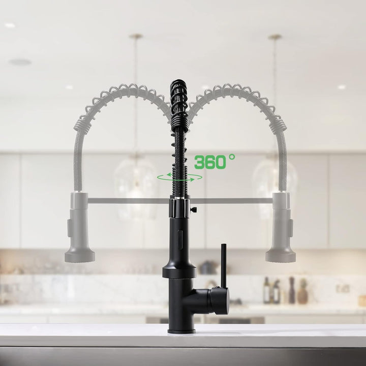 AIMADI Wasserhahn Küche, Küchenarmatur Ausziehbar mit 2 Strahlarten: Gesprüht & Strahl, Einhebelmisc