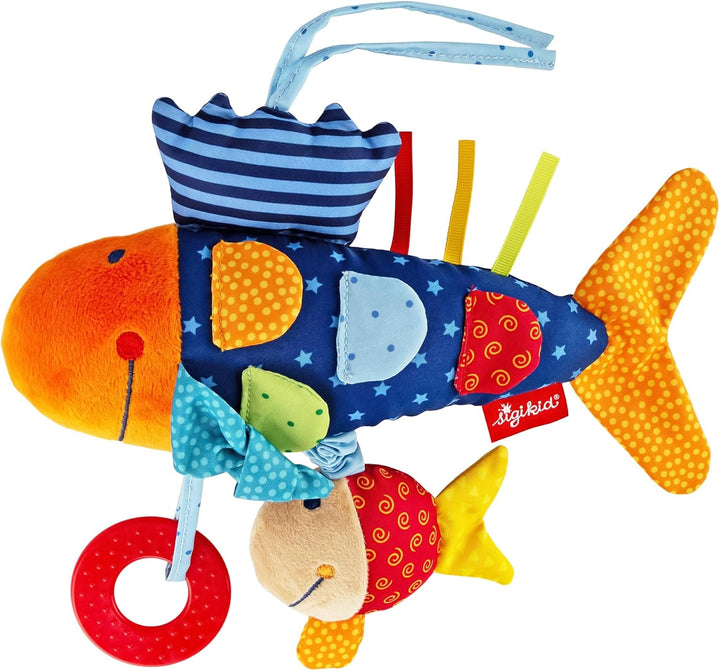 SIGIKID 40104 Aktiv-Fisch Baby Activity PlayQ Mädchen und Jungen Babyspielzeug empfohlen ab 3 Monate