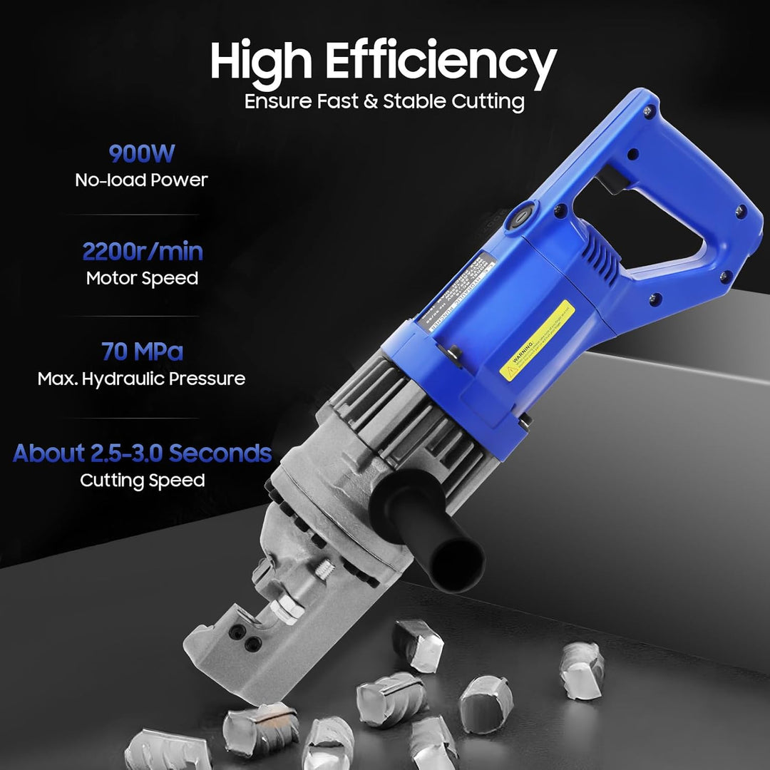 Hydraulischer elektrischer Bolzenschneider, 850 W, 4 – 16 mm, hydraulischer Betonstahl, 3 Sekunden S