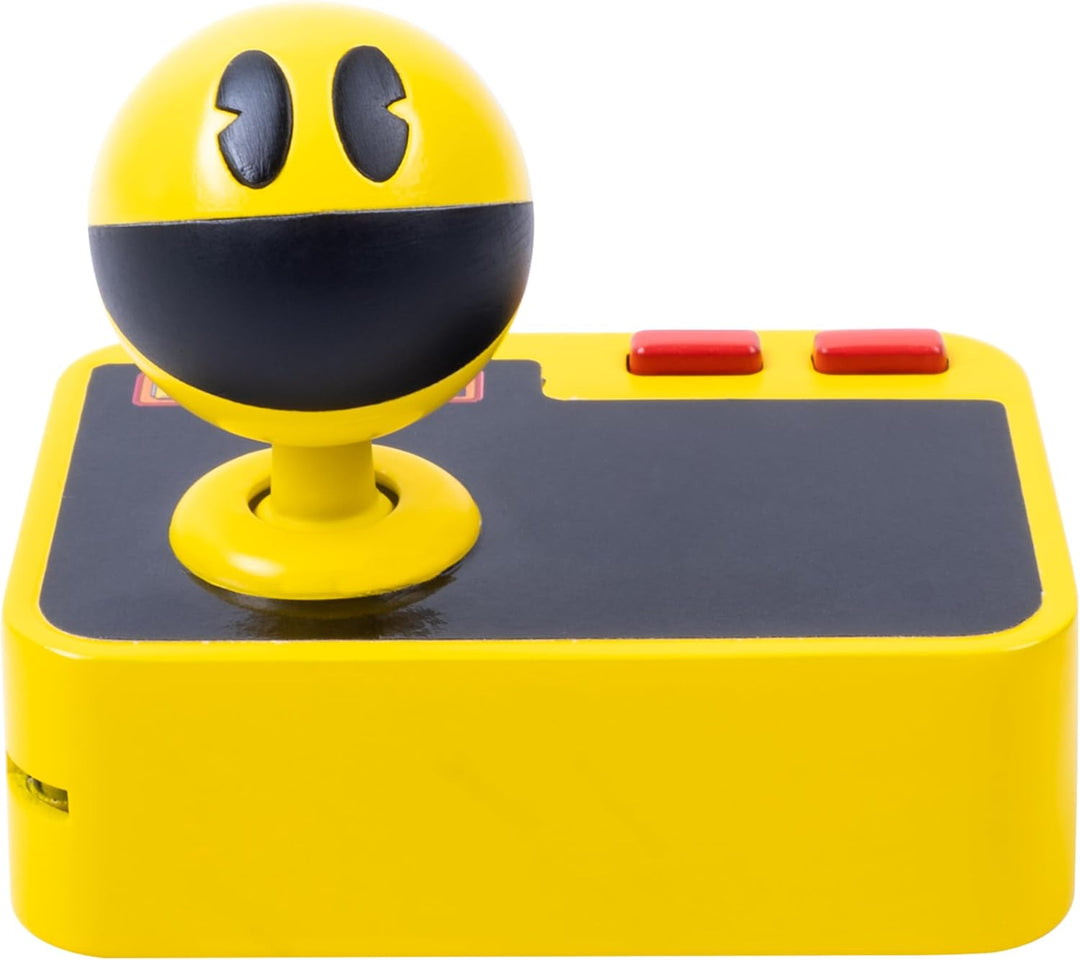 Fizz Creations PAC-MAN Plug & Play Retro Gaming Arcade Game Wireless Controller Included HDMI Cable