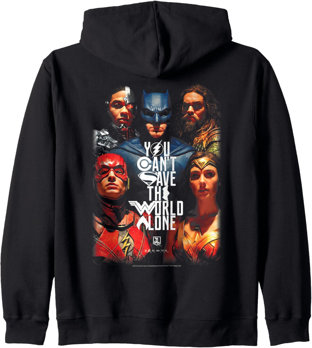 Justice League Movie Save The World Poster Kapuzenjacke