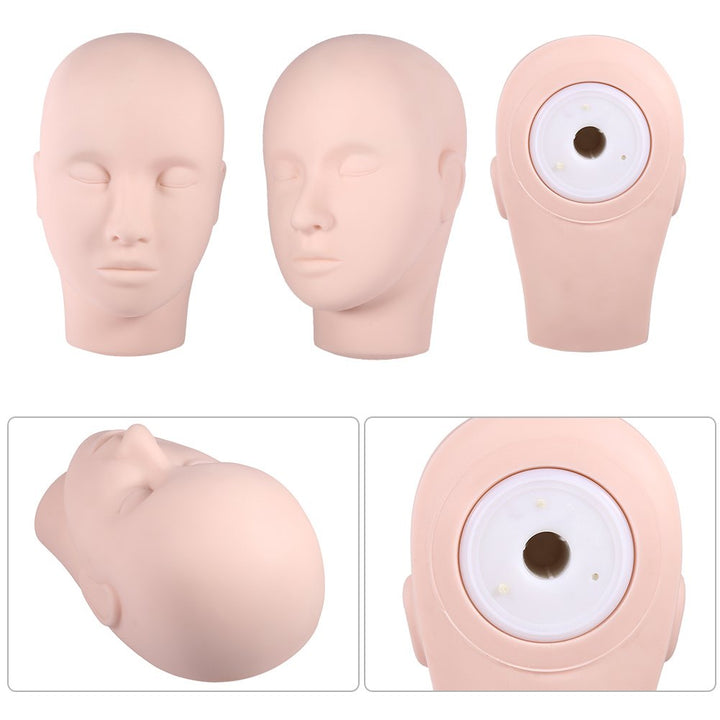 Wimpern-Schaufensterpuppenkopf Make-up-Praxis-Trainingskopf Wimpernverlängerung Schaufensterpuppenko