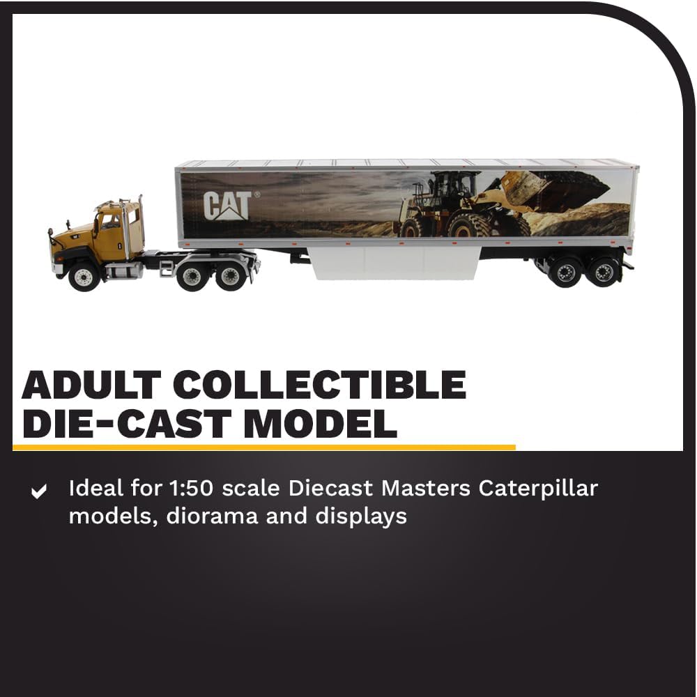 Diecast Masters 85666c - Cat CT660 mit Cat Mural Trailers, Massstab 1:50, ab 14 Jahren, in Displayfe