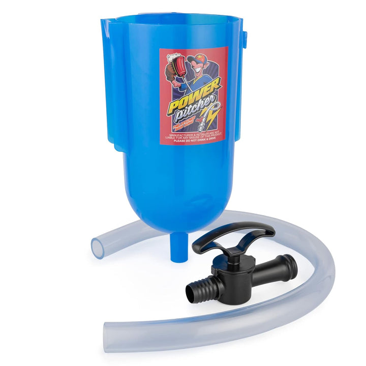 POWER PITCHER Bier-Bong | Premium Party Bier-Trichter | 2 Liter | mit Griff | inkl NEUES Ventil | Be