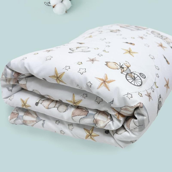 Kinderbettwäsche 90x120 + 40x60 | 100% Baumwolle Weiche & Farbenfrohe Bettwäsche für Babys | Mädchen