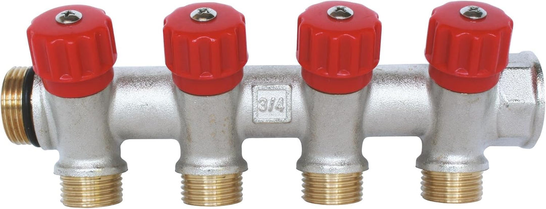 SOMATHERM FOR YOU - hygienische Verteiler, vernickeltem Messing, Male-Female 20/27, selbstdichtenden