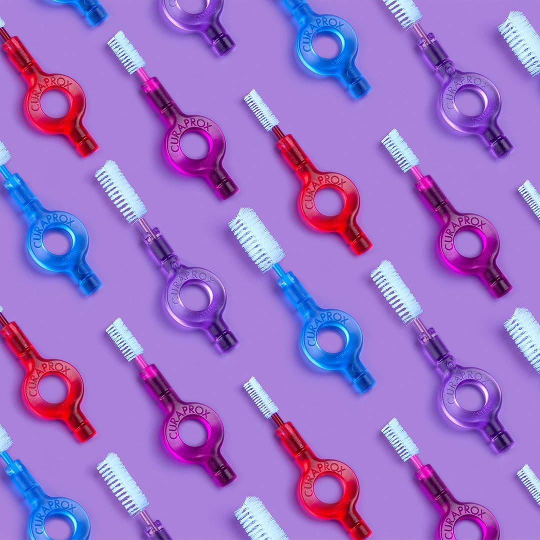 Curaprox Interdentalbürsten CPS 405 perio plus, Set aus 5 Bürsten Grösse 1,3 mm und einem Halter UHS