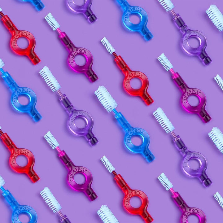 Curaprox Interdentalbürsten CPS 405 perio plus, Set aus 5 Bürsten Grösse 1,3 mm und einem Halter UHS
