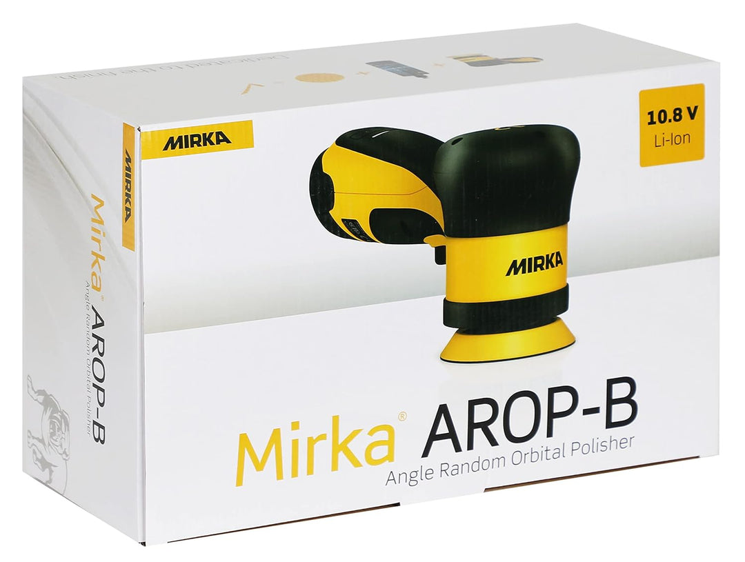 Mirka AROP-B 312 / Akku Poliermaschine/Ø 77mm / 4.000 – 7.000 U/min/max. 12V / inkl. 2.5Ah Akku / 12