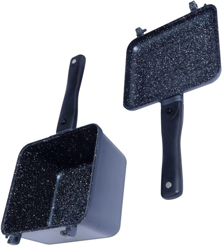RidgeMonkey Connect Deep Pan & Griddle Granite Edition - Pfanne zum Kochen am Wasser, Kochtopf Stand